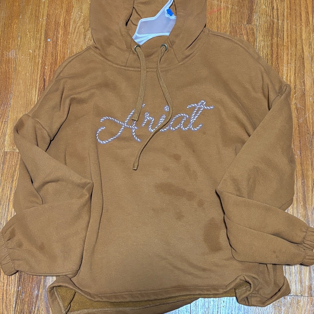 Ariat Tan Rope Script Hooded Sweatshirt
